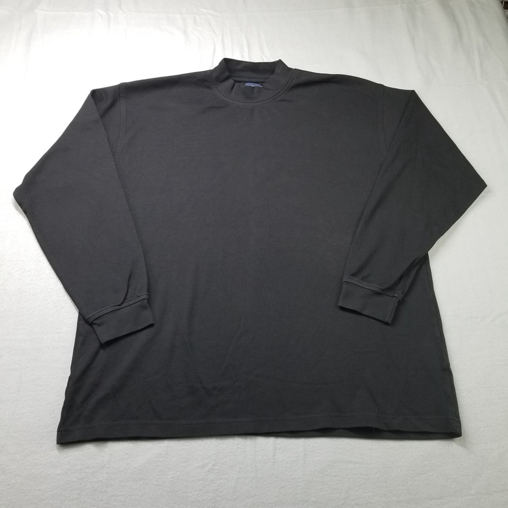 Pebble Beach Shirt L Black Base Layer Mock Neck Under Shirt Long Sleeve Golf